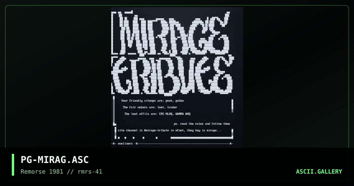 mirage tribute, by poskgubbe, 2001