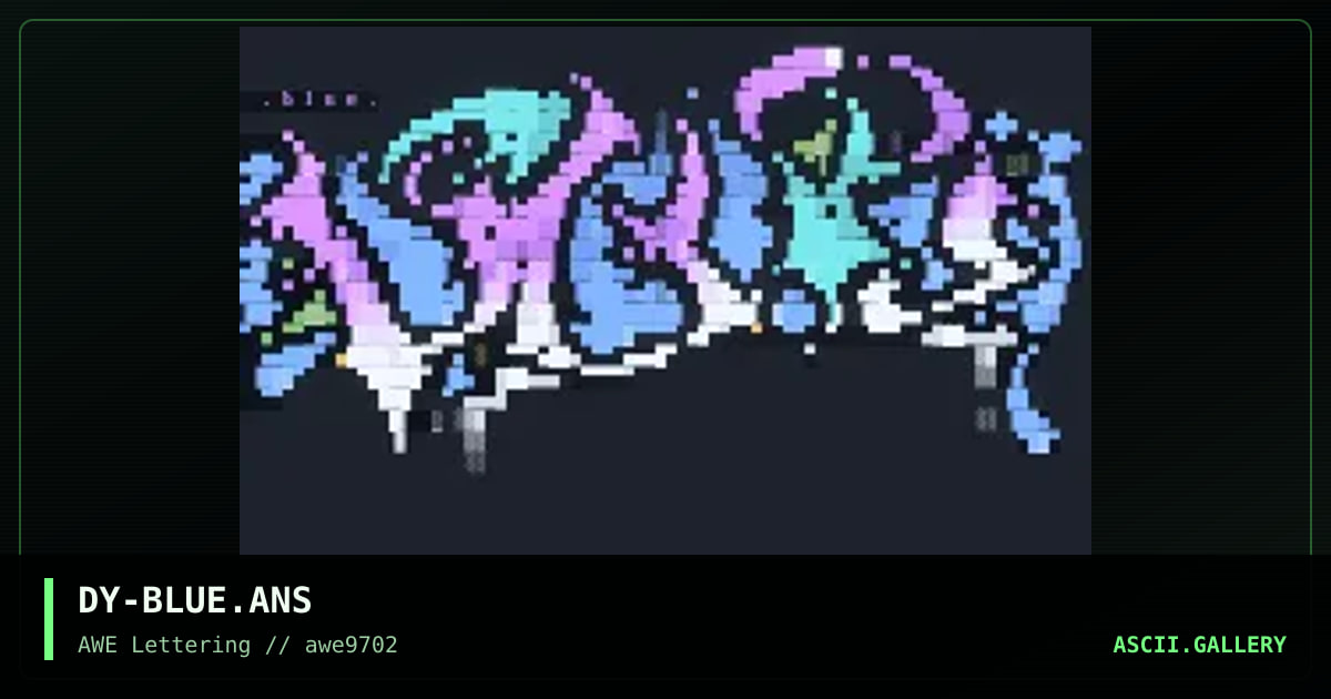 Blue, by discyple, 1997