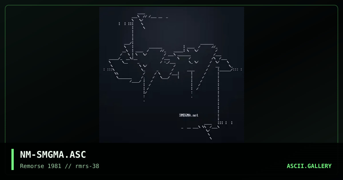 NM-SMGMA.ASC, by necromancer, 2000
