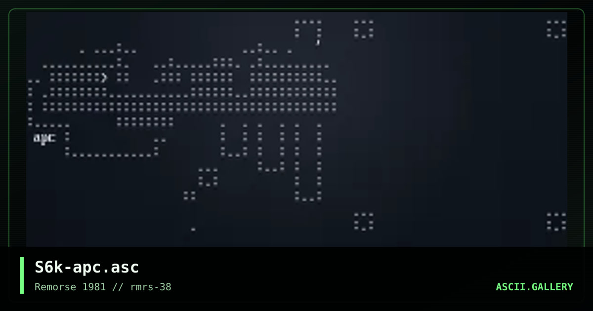 S6k-apc.asc, by sinister 6000, 2000