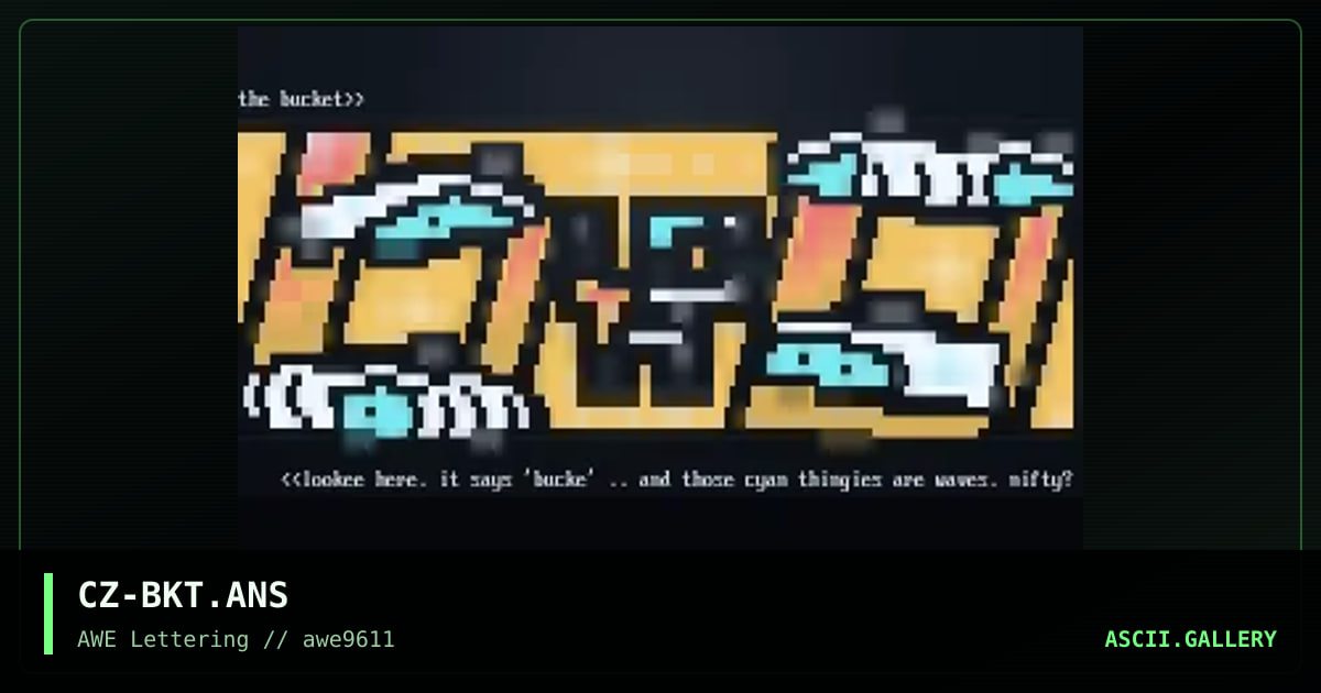 The Bucket, by cheeze, 1996