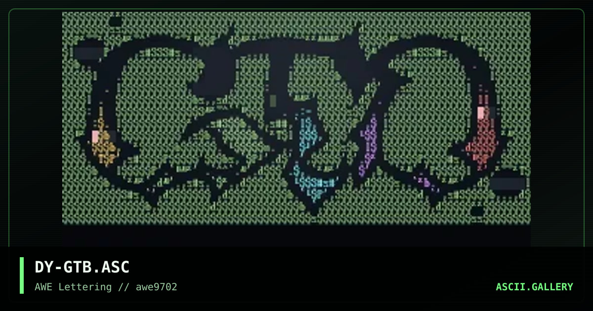GTB, by discyple, 1997