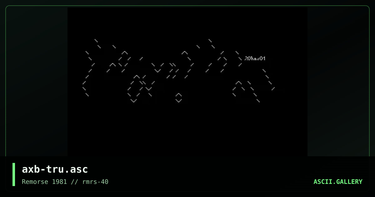 axb-tru.asc, by axb, 2001