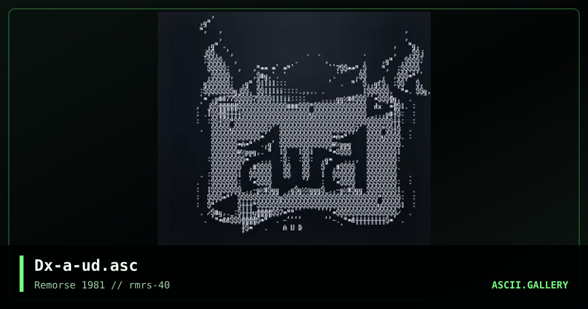 Dx-a-ud.asc, by drax, 2001