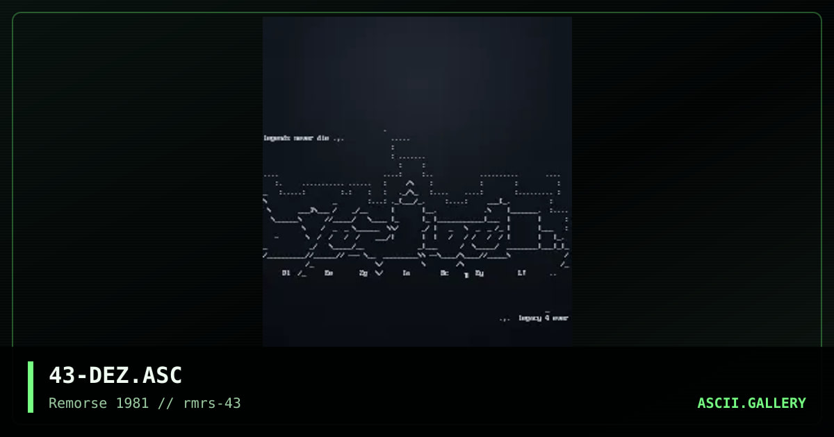tribute to Dezibel, by aesthetic, 2001