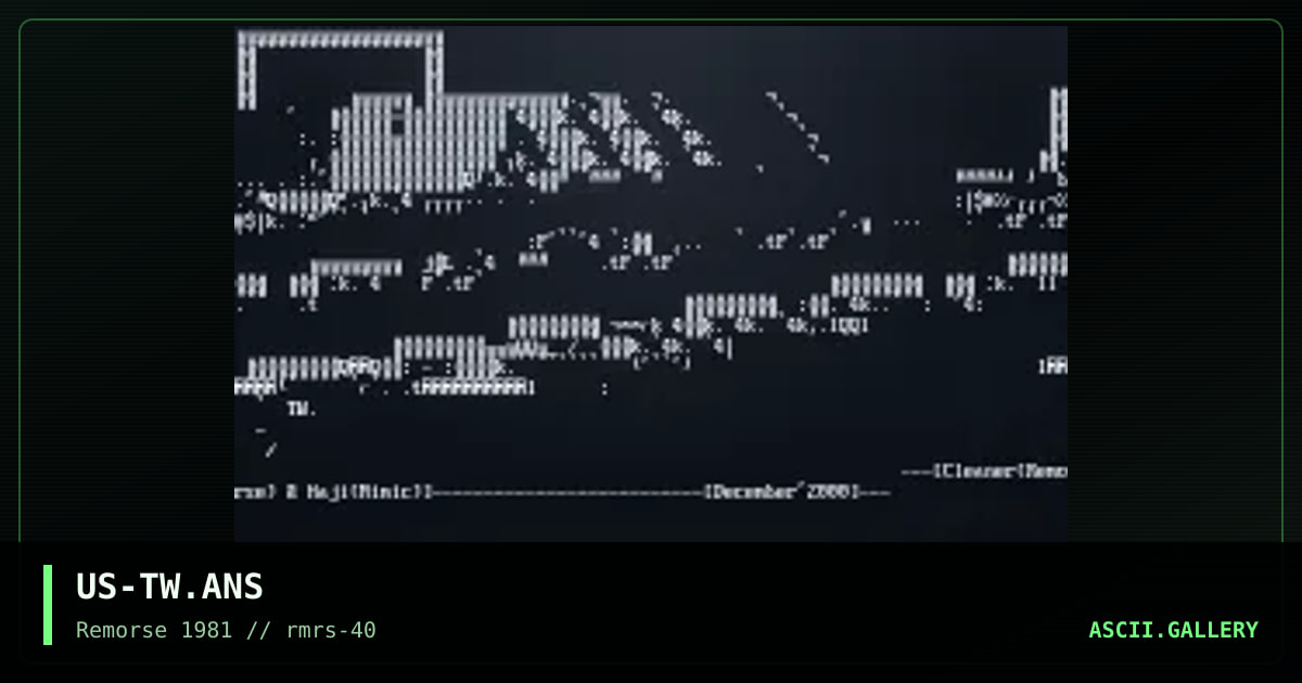 TW, by cleaner, haji, 2001