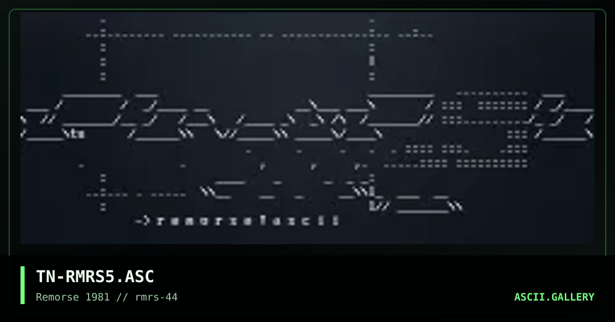 TN-RMRS5.ASC, by tzeentch, 2001