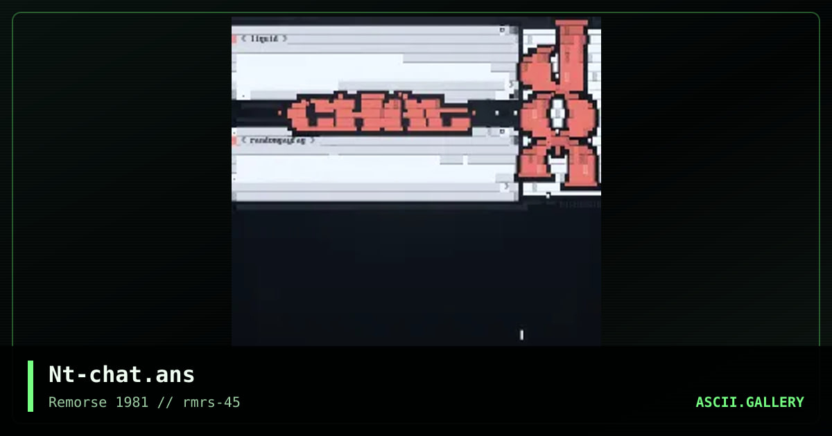 Nt-chat.ans, by nightrain, 2002