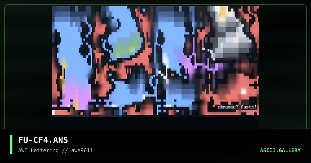 Chronic Farts, by fury, 1996