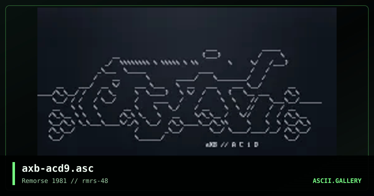 ACiD #9, by axb, 2003