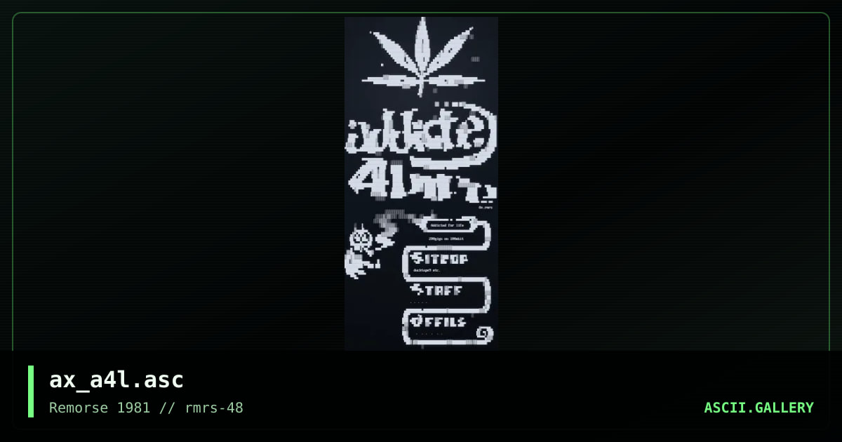 Addicted for Life, by alla xul, 2003