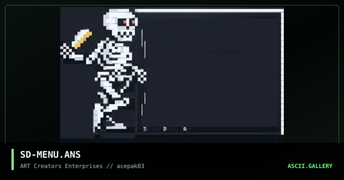 SD-MENU.ANS, by sudden death, 1993