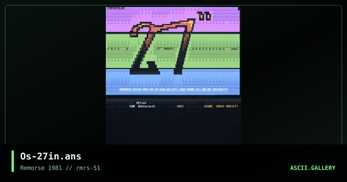 Os-27in.ans, by offset, 2003