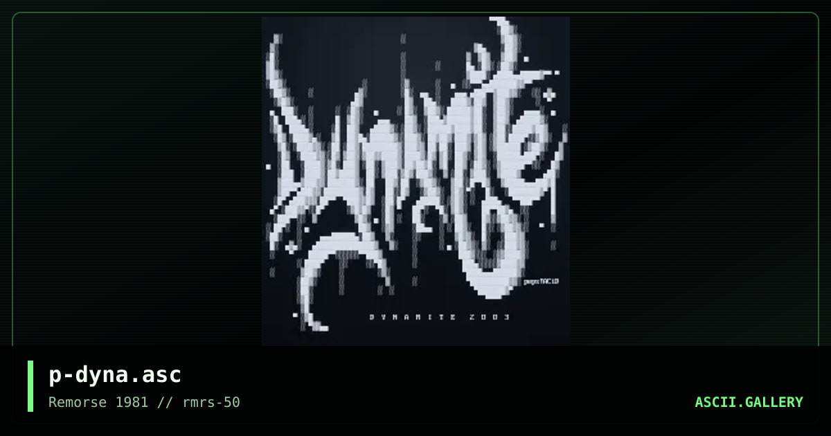 Dynamite 2003, by peps, 2003