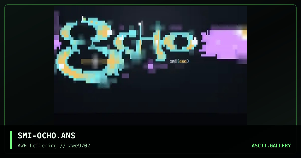 Ocho, by samurai, 1997