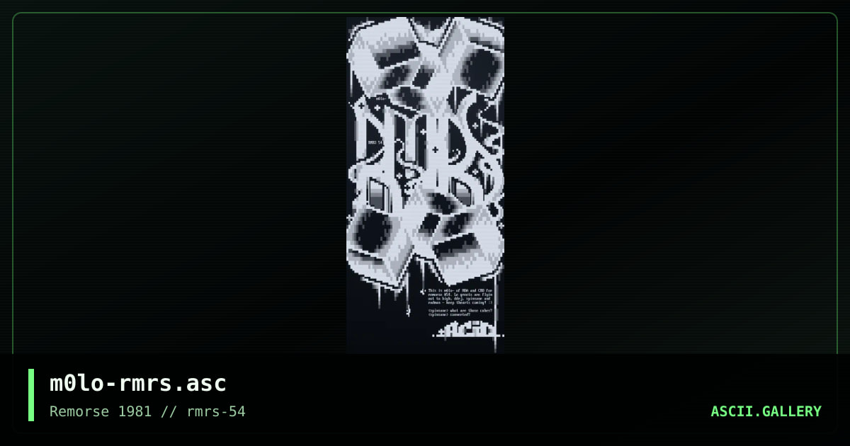 m0lo-rmrs.asc, by m0lo, 2004