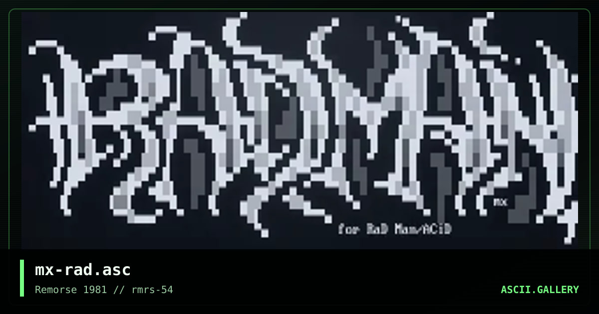 mx-rad.asc, by lord maxxtro, 2004