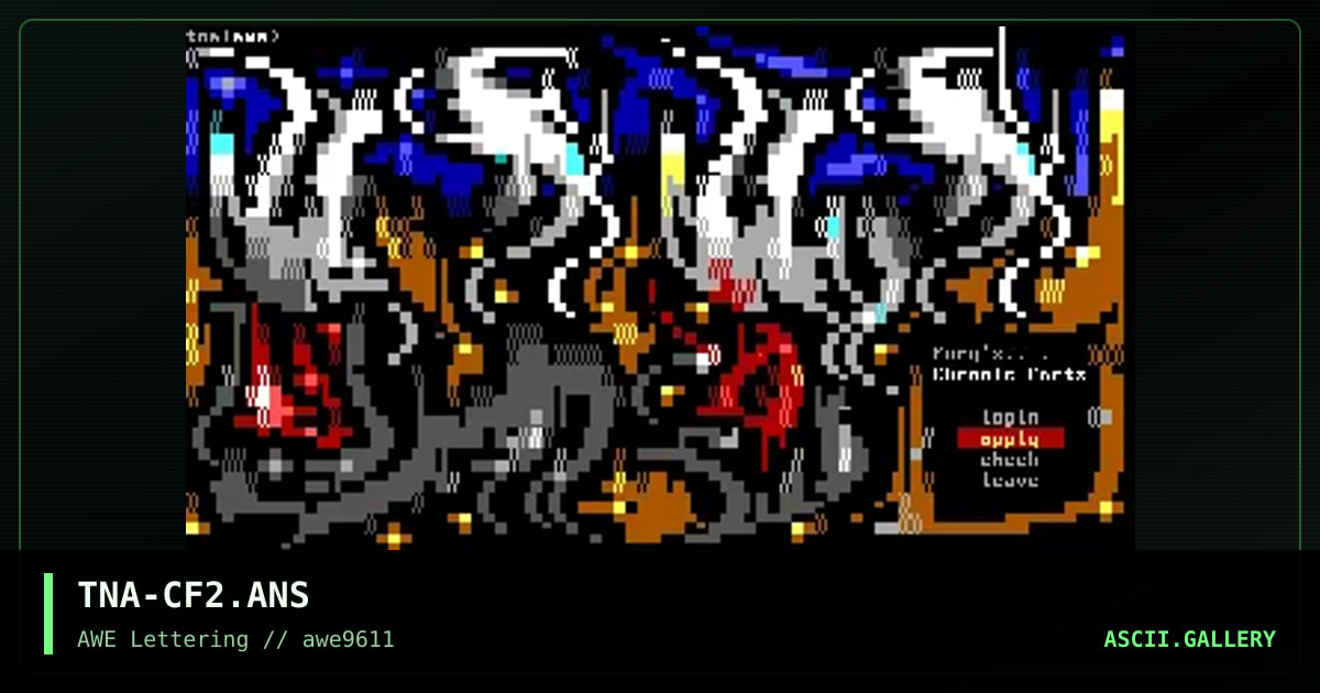 Chronic Farts, by the night angel, 1996