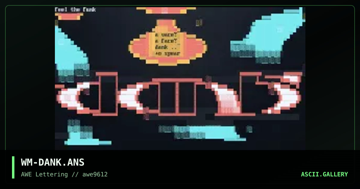 Dank, by widowmaker, 1996
