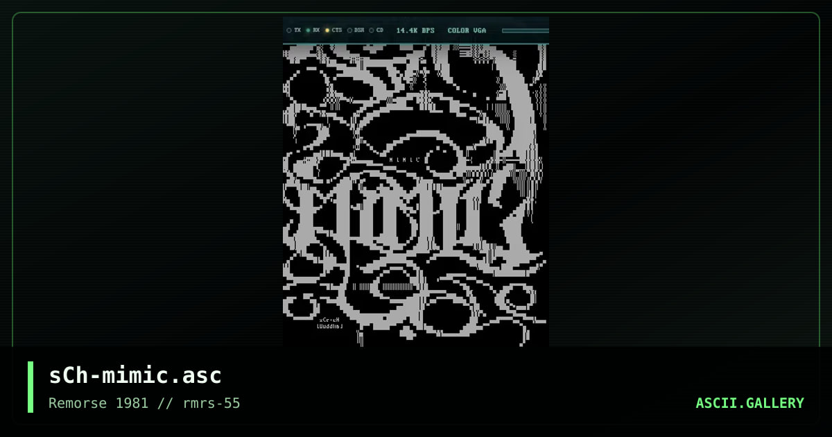 sCh-mimic.asc, by scour, creature of hell, 2004
