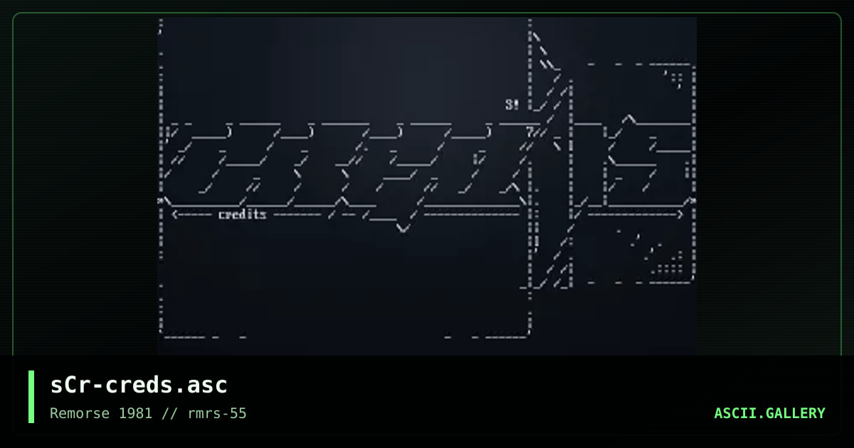 sCr-creds.asc, by scour, 2004