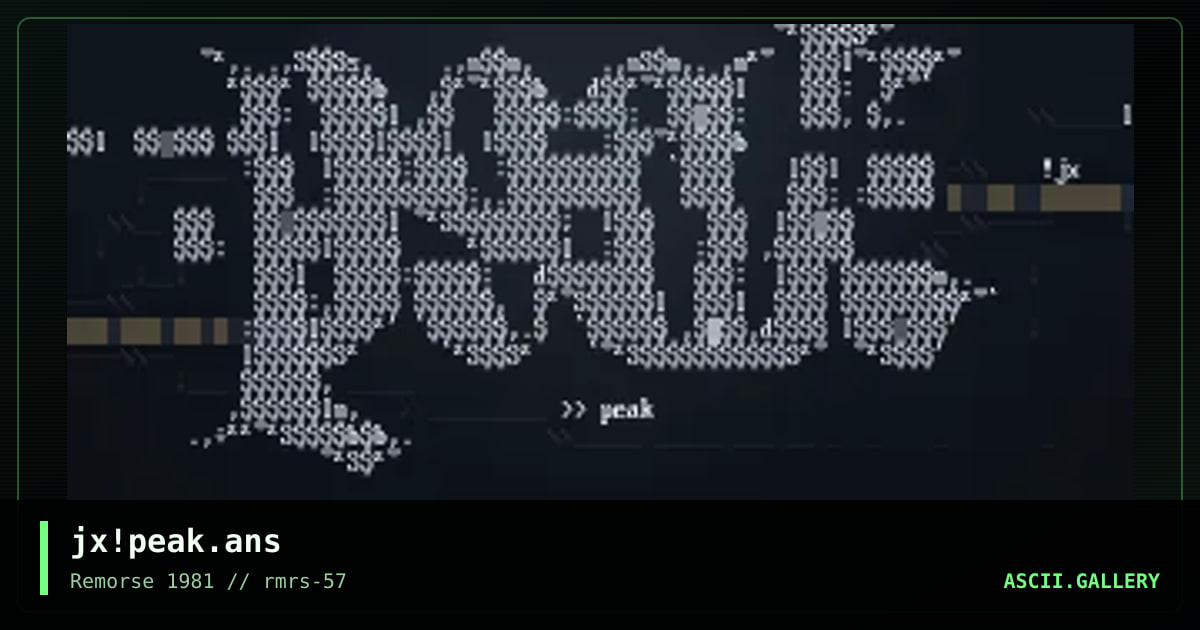 jx!peak.ans, by joplex, 2005