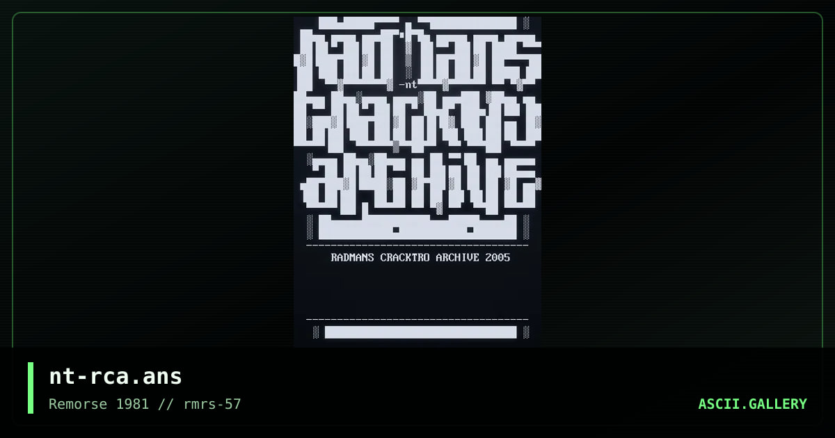 nt-rca.ans, by nightrain, 2005