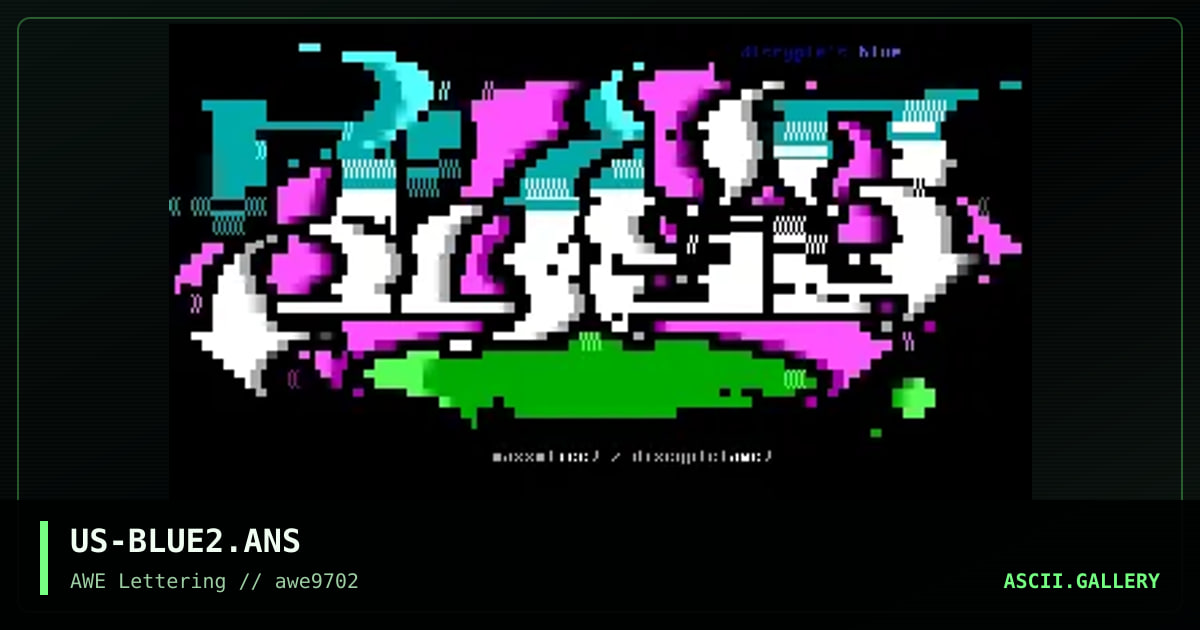Blue, by massm, discyple, 1997