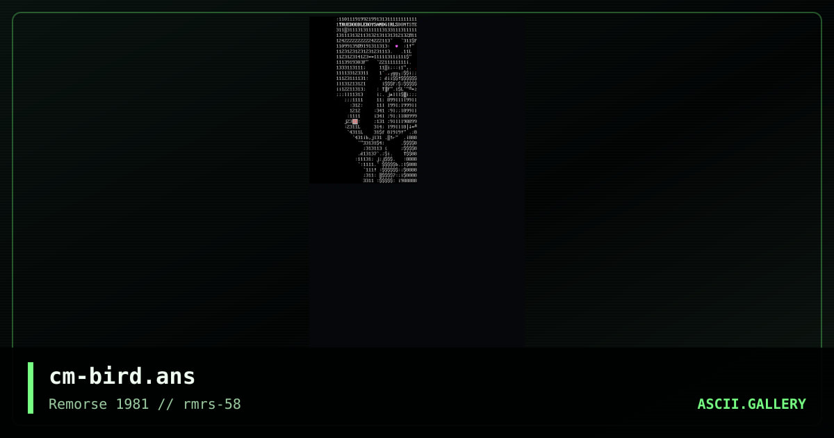 cm-bird.ans, by computer man, 2005