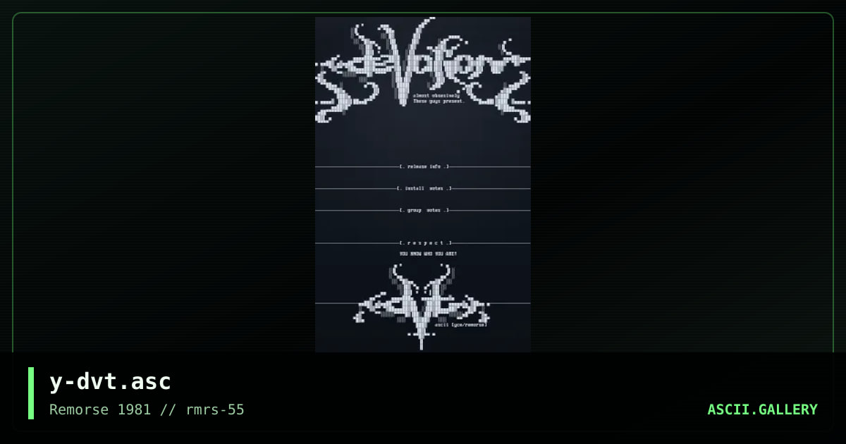 y-dvt.asc, by yce, 2004