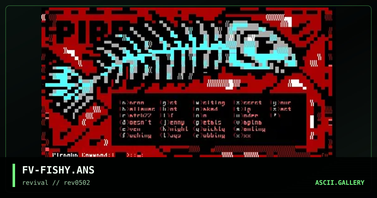 Piranha 01, by the creep fever, 2002