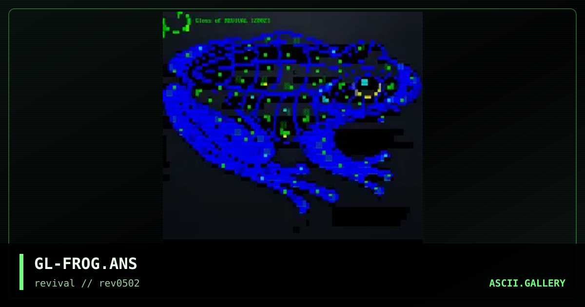 Frog, by gloss, 2002