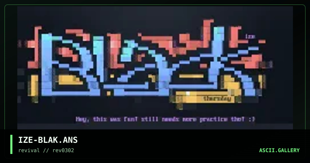 Black Thursday, by ize, 2002
