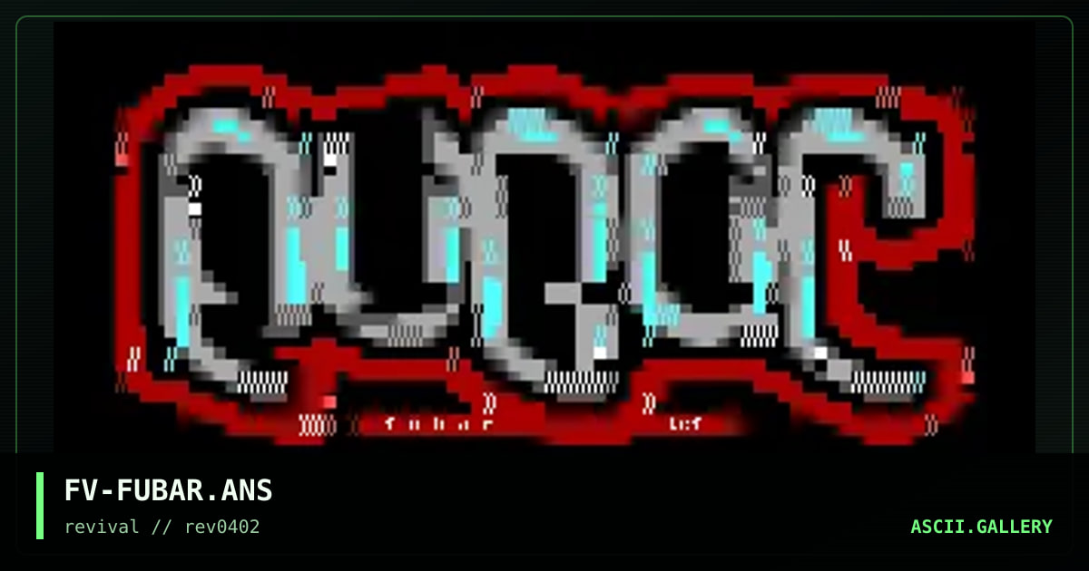 fubar font, by the creep fever, 2002