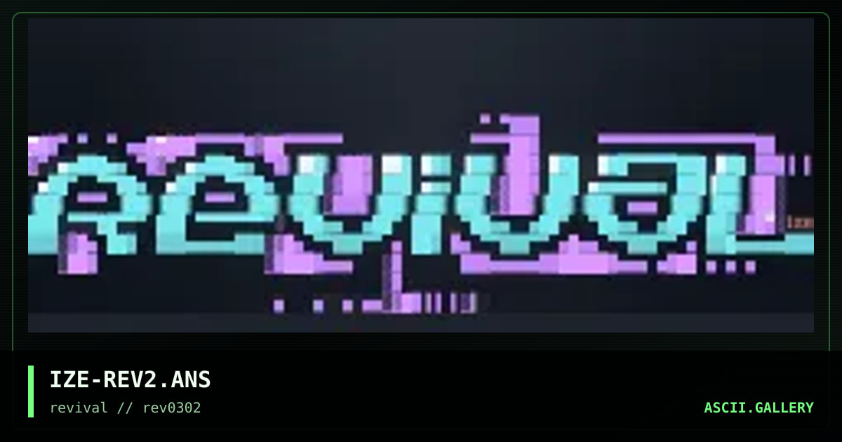 Revival, by ize, 2002