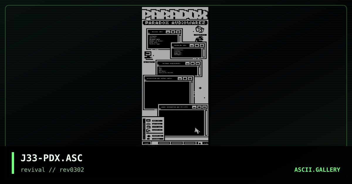 Paradox Audiowarez, by jeepee, 2002