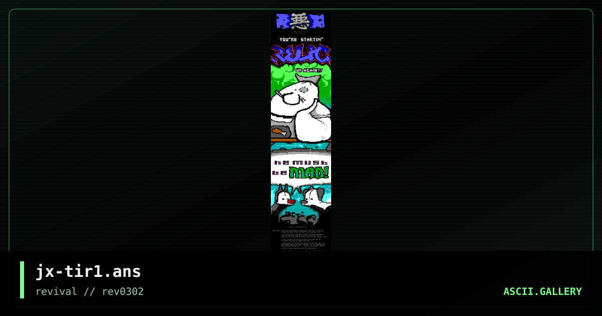 relic lives! (??), by jinx, 2002