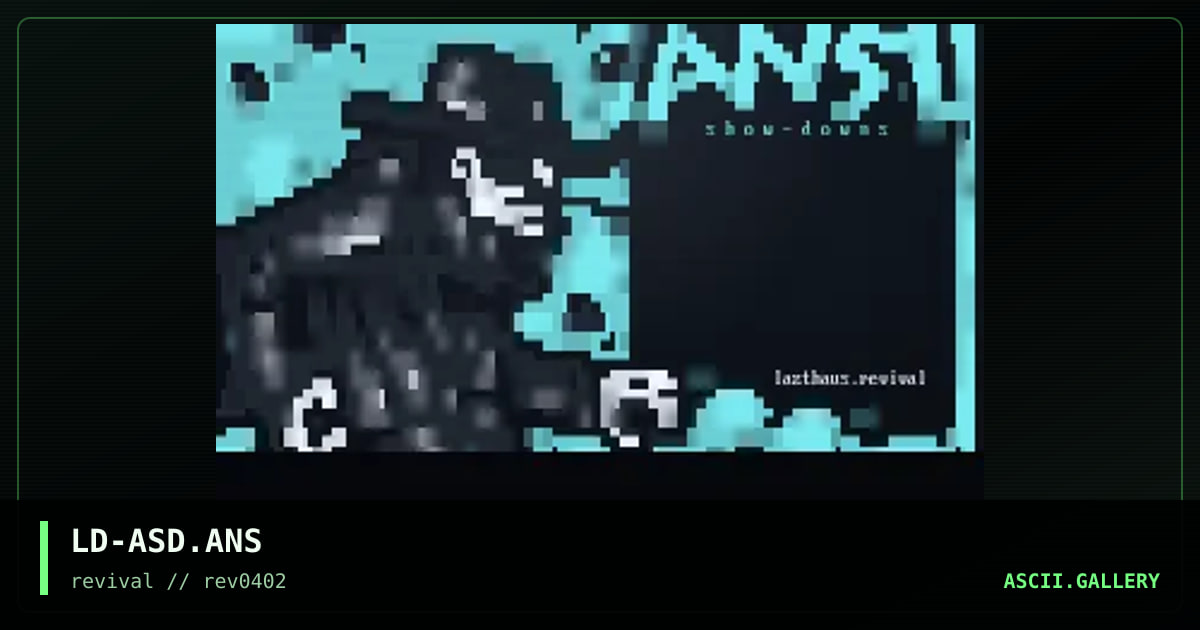 Ansi Showdowns, by lazthaus, 2002