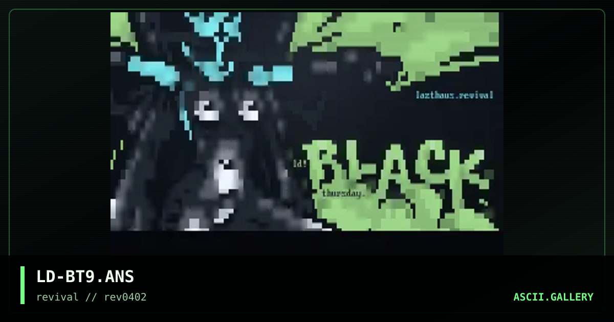 Black Thursday, by lazthaus, 2002