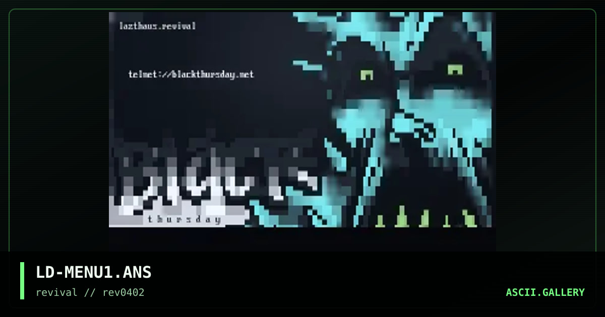 Black Thursday, by lazthaus, 2002