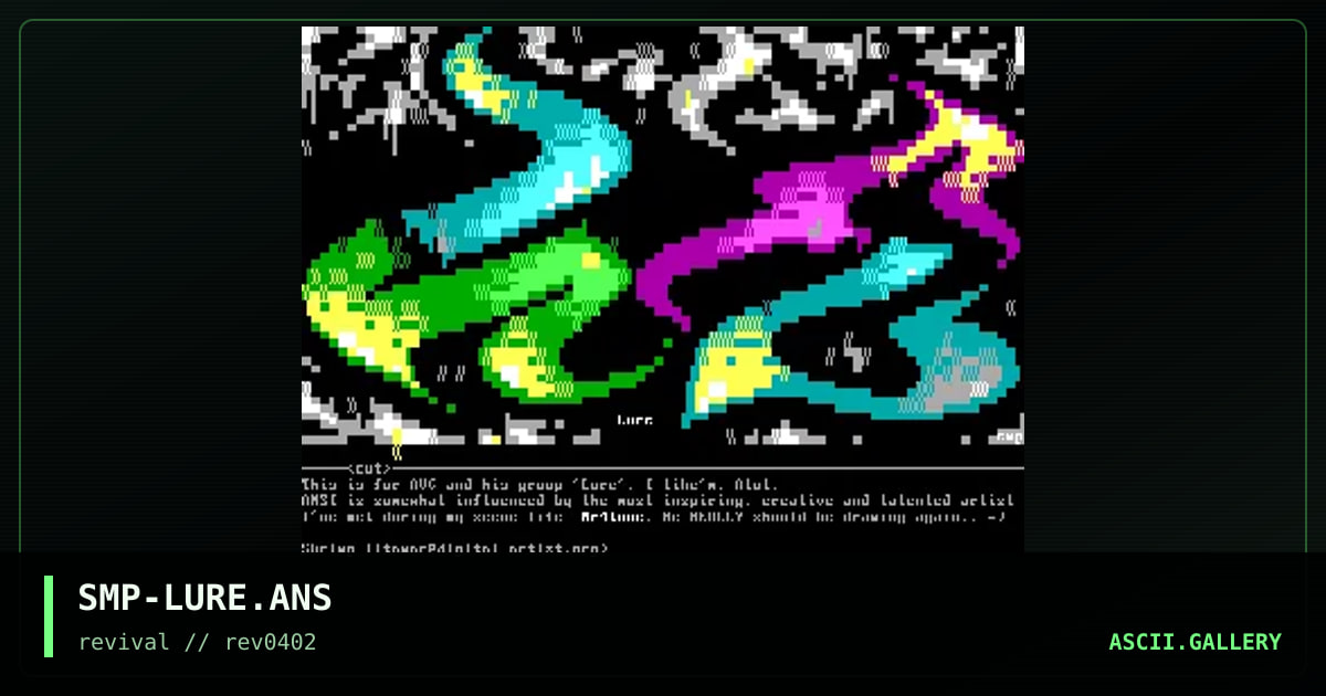 Lure, by shrimp, 2002