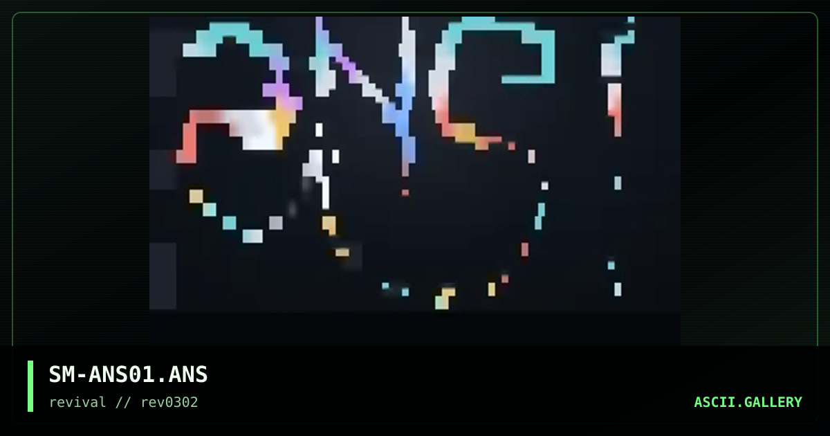 ansi logo #01, by sammael, 2002