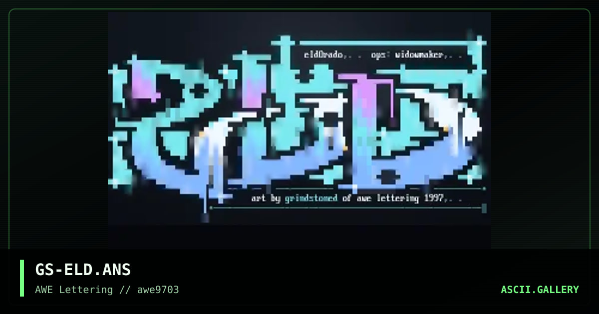 Eldorado, by grindstone, 1997