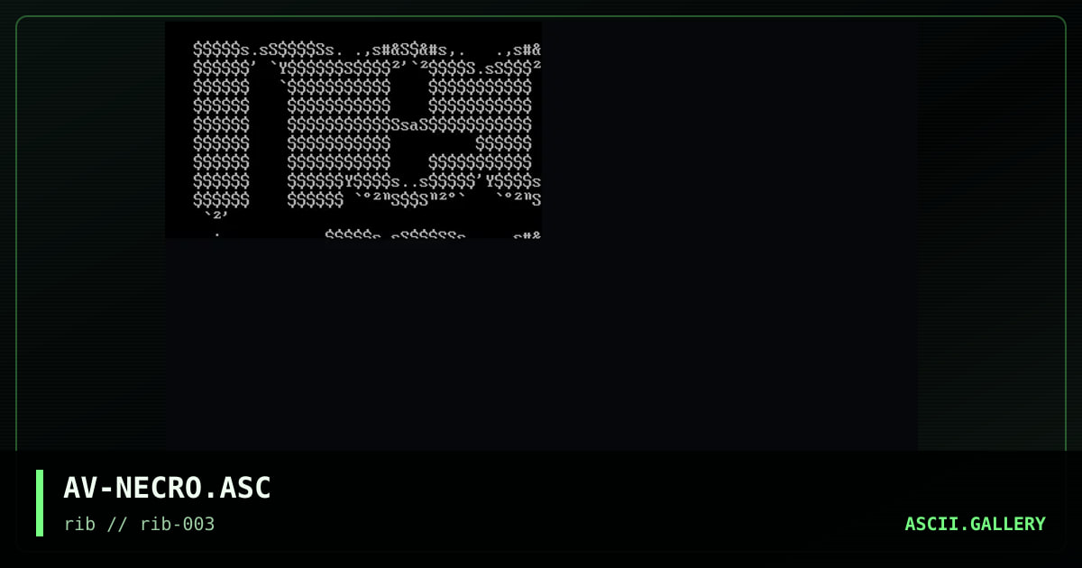 AV-NECRO.ASC, by skvozniak, 1997