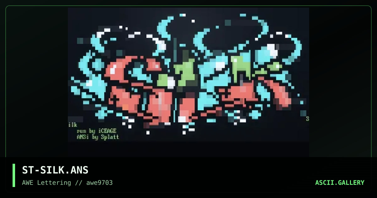 Silk, by splatt, 1997