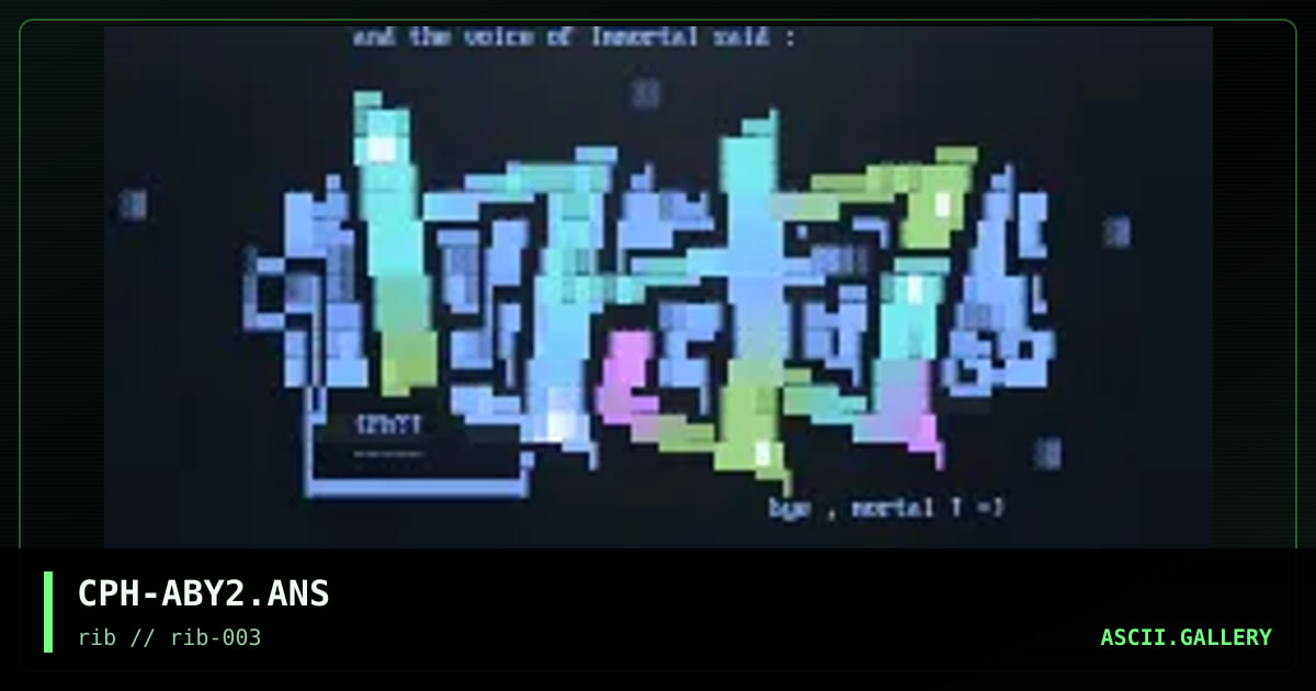 CPH-ABY2.ANS, by cyberpunch, 1997