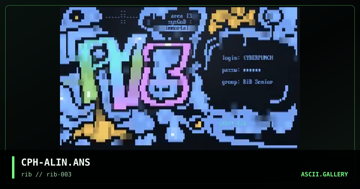 CPH-ALIN.ANS, by cyberpunch, 1997