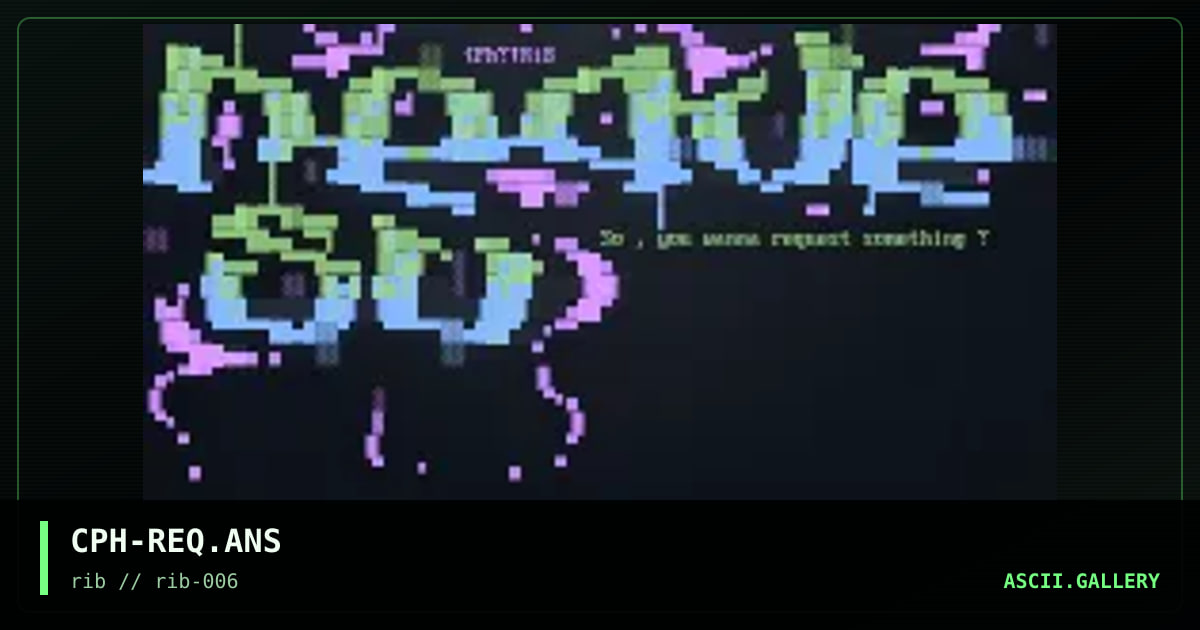 request, by cyberpunch, 1998