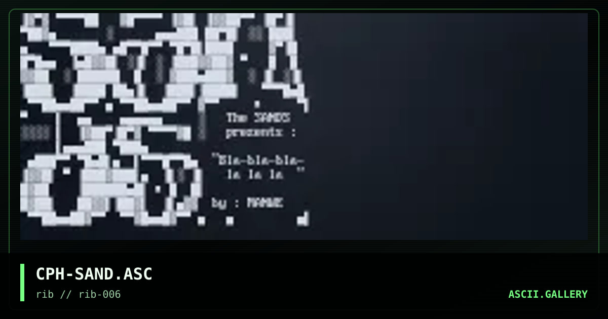 SANDS DIzz, by cyberpunch, 1998