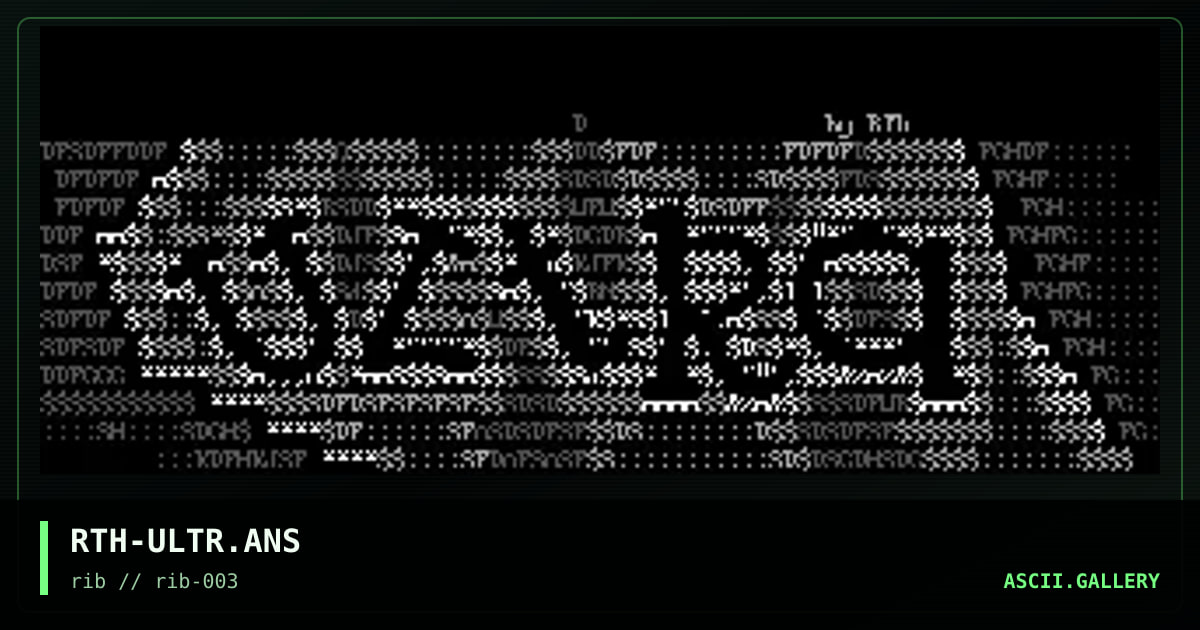RTH-ULTR.ANS, by wraith, 1997